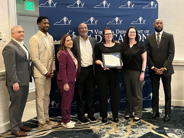 Group photo at Virginia Department of Education event.
