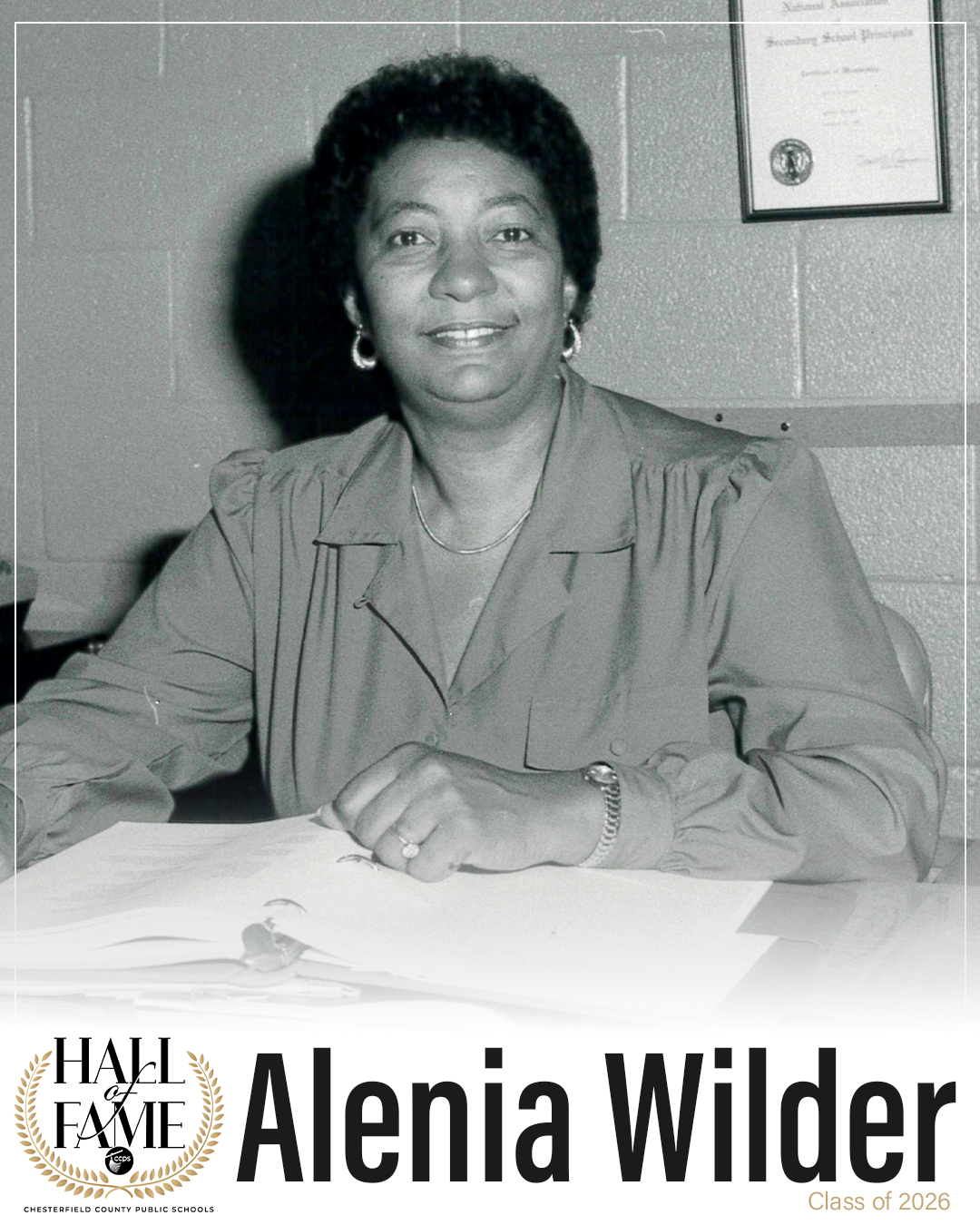 Hall of Fame highlight for Alenia Wilder